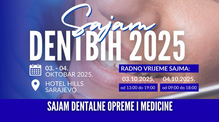 Sajam dentalne opreme i medicine DentBIH 2025 Sajam dentalne opreme i medicine DentBIH 2025