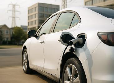 električni automobil ilustracija